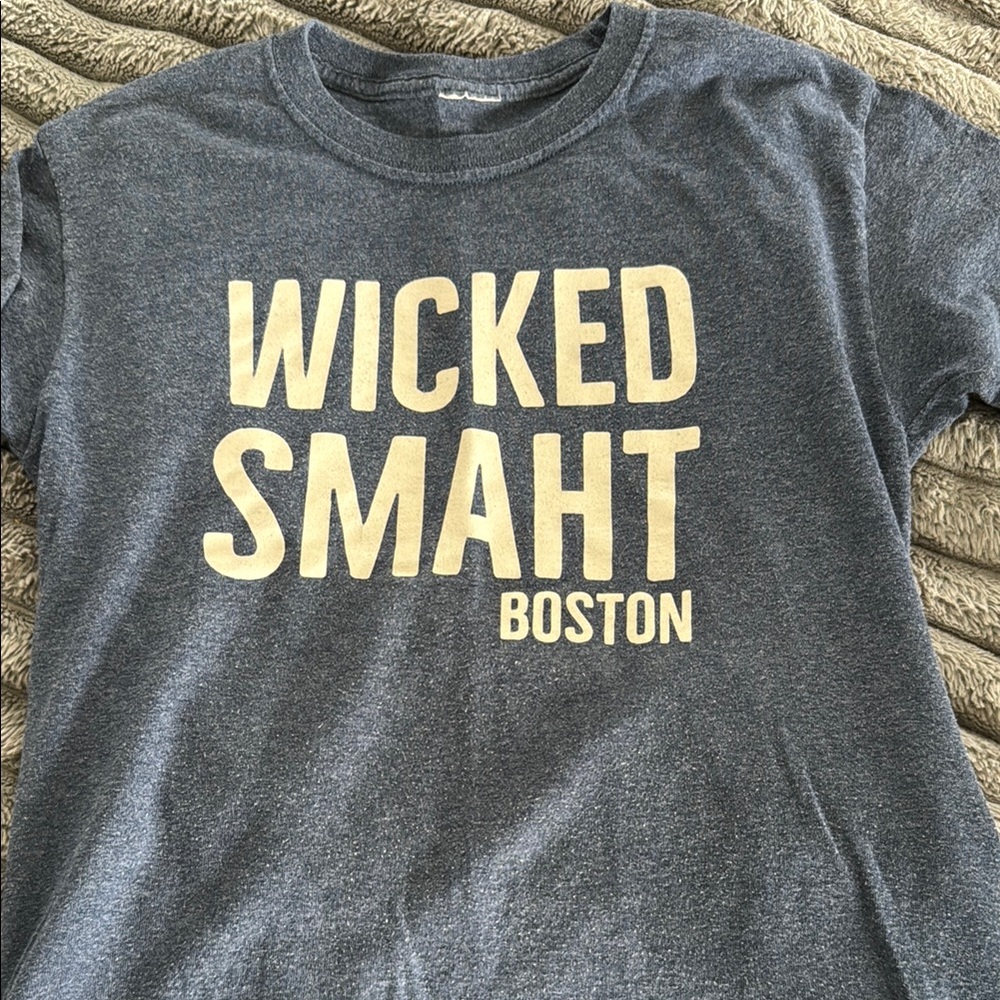 Wicked Smaht Boston Kids T-Shirt - Gray